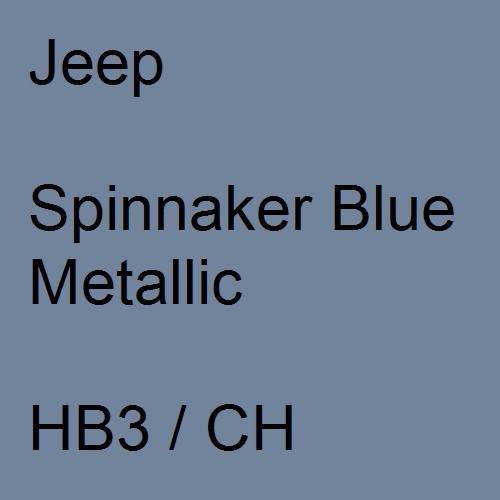 Jeep, Spinnaker Blue Metallic, HB3 / CH.